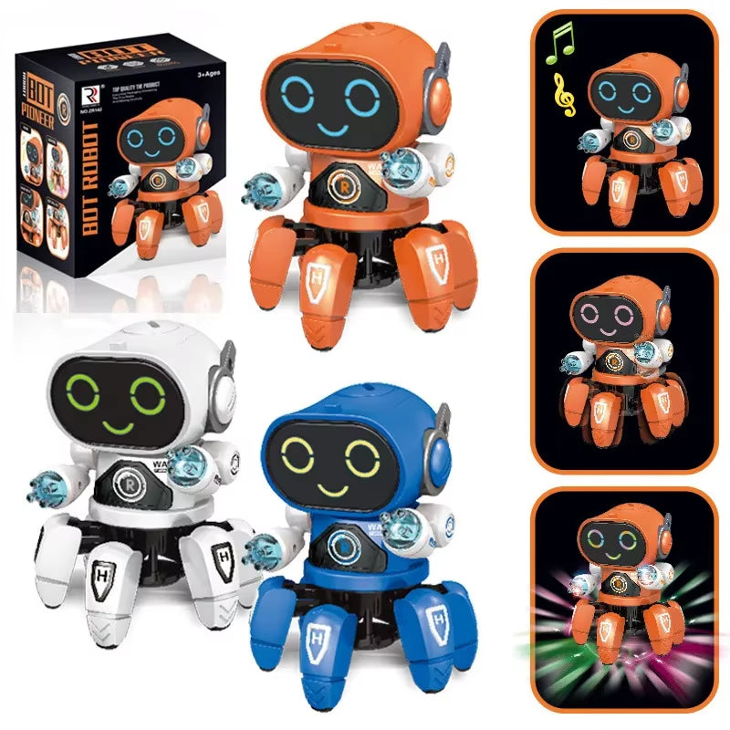Exciting Kids Dance Robot: Colorful LED Octopus Toy for Music and Movement - Perfect Birthday Gift for Boys and Girls Ages 3-6!