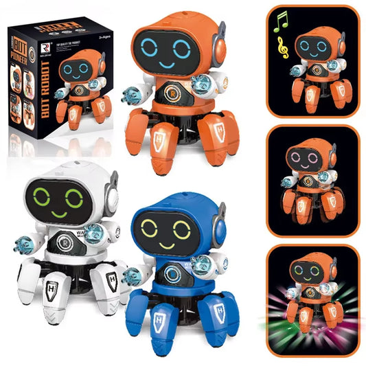 Exciting Kids Dance Robot: Colorful LED Octopus Toy for Music and Movement - Perfect Birthday Gift for Boys and Girls Ages 3-6!
