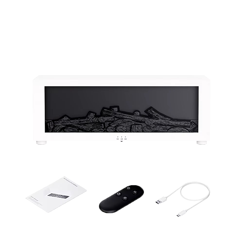 Transform Your Space with the Air Humidifier Essential Oils Diffuser - Flame Effect, LED Light, and Remote Control