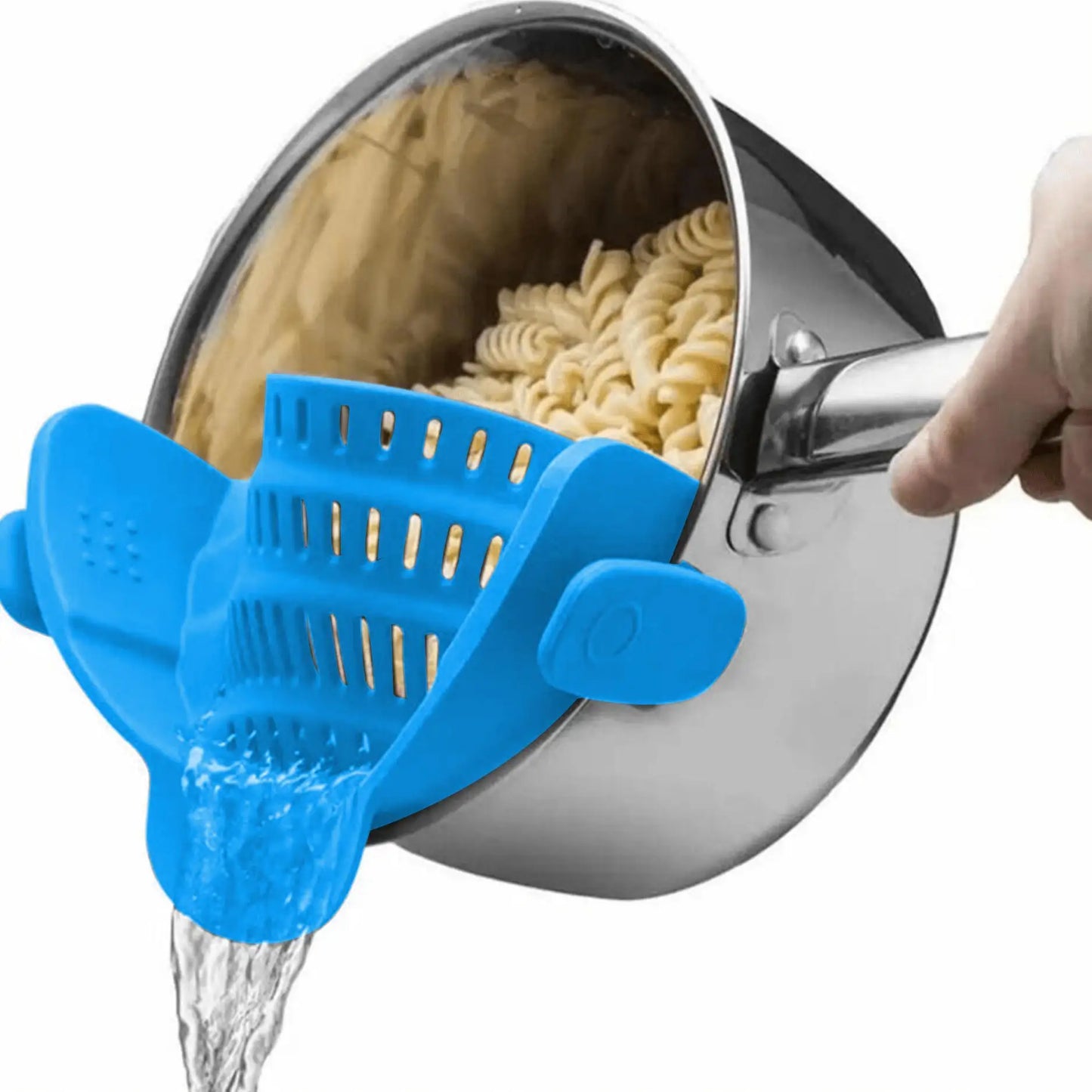 Versatile Adjustable Clip-On Strainer for Effortless Cooking - Perfect for Pots, Pans, and Bowls