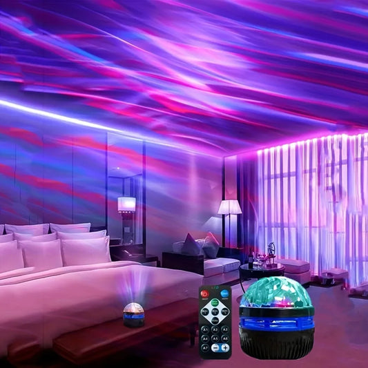 Experience the Wonders of the Universe with Our USB Galaxy Projector Aurora Night Light – 360° Rotating Colorful LED Nightlights with Remote Control for Ultimate Home Theater Ambiance