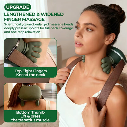 Revitalize Your Relaxation with the Bionic Finger Neck & Shoulder Massager - Wireless Cervical Trapezius Kneading Shawl with Brushless Motor