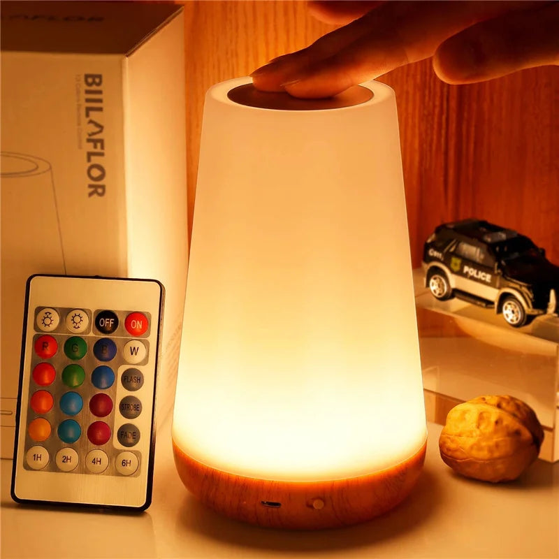 Transform Your Space with the LED 13-Color Changing Night Light – Remote Control & USB Rechargeable!