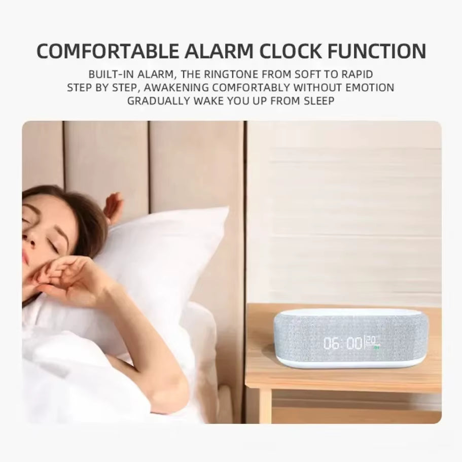 Transform Your Bedroom with the Alarm Clock Wireless Charging Pad – Stylish Lamp, Night Light, and Fast Charger for iPhone 17 to 13!