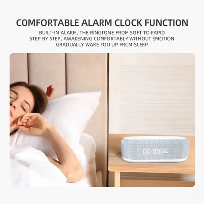 Transform Your Bedroom with the Alarm Clock Wireless Charging Pad – Stylish Lamp, Night Light, and Fast Charger for iPhone 17 to 13!
