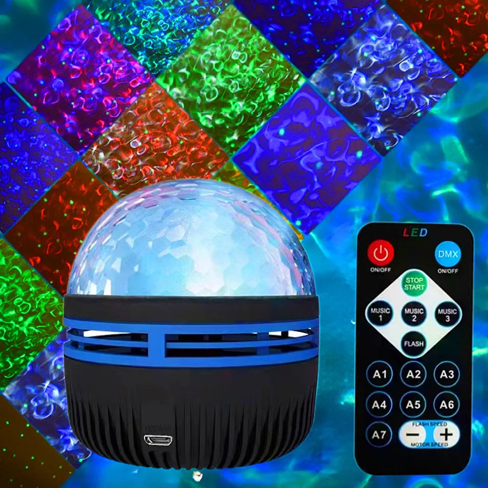 Experience the Wonders of the Universe with Our USB Galaxy Projector Aurora Night Light – 360° Rotating Colorful LED Nightlights with Remote Control for Ultimate Home Theater Ambiance