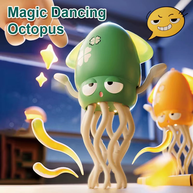 Get Ready for Fun with the 1Pc Funny Dancing Octopus Toy - Auto-Sensing, Music & Light Electronic Pet Perfect for Kids!