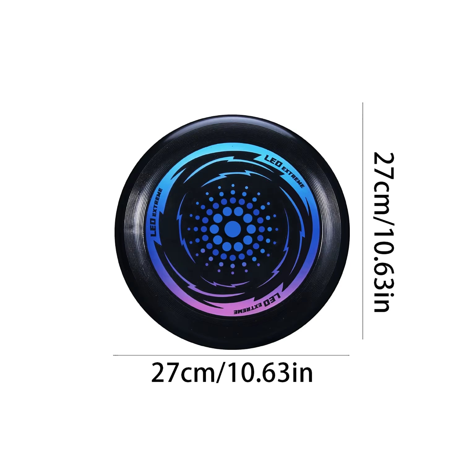 Illuminate Your Playtime with the 1PC LED Flying Disc - 49 LED Luminous Stress-Relief Toy for Outdoor Fun!