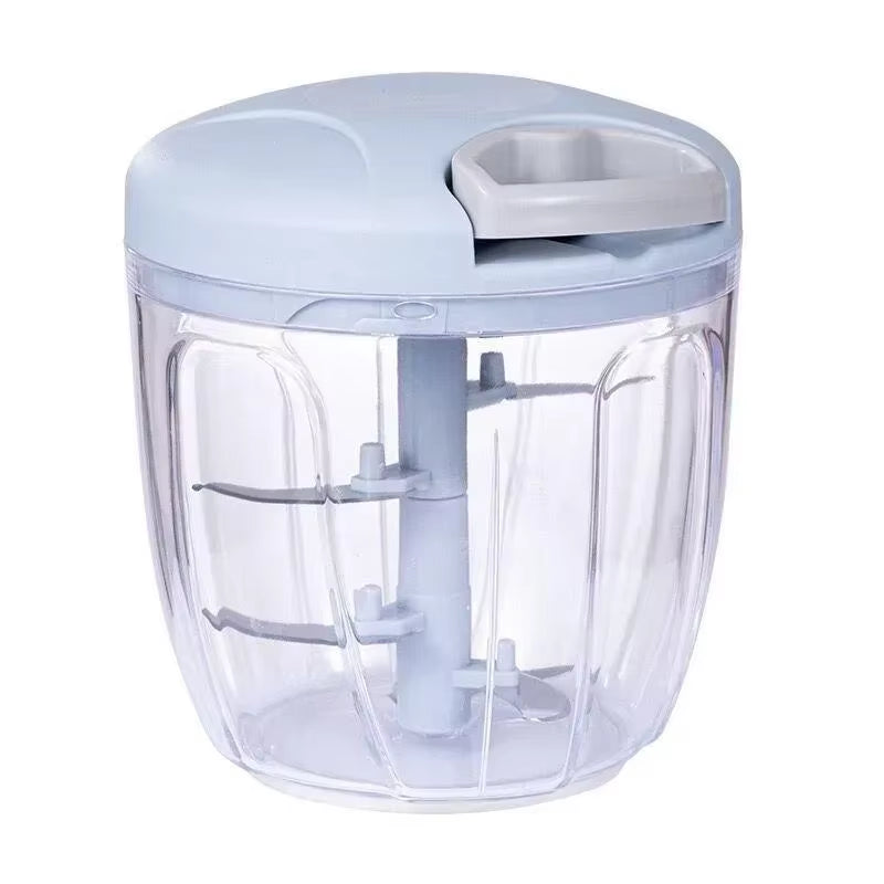 Ultimate Garlic Chopper & Vegetable Cutter - 500/900ML Manual Meat Mincer for Effortless Cooking