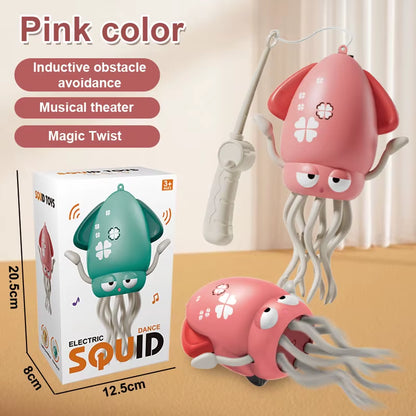 Get Ready for Fun with the 1Pc Funny Dancing Octopus Toy - Auto-Sensing, Music & Light Electronic Pet Perfect for Kids!
