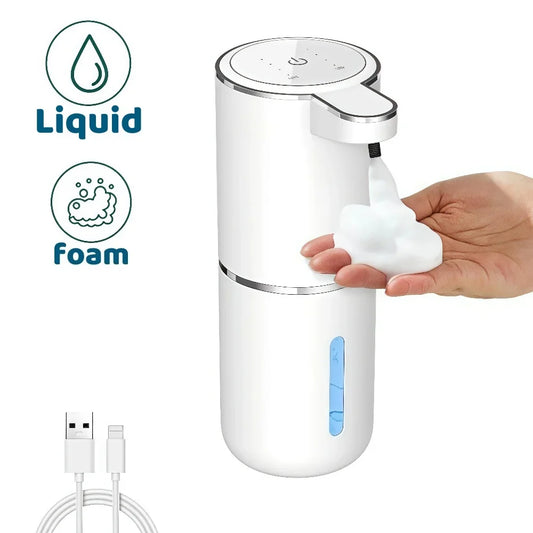 Revolutionize Your Hygiene Routine with Our Touchless Automatic Liquid/Foam Soap Dispenser - USB Rechargeable & Infrared Sensor for Effortless Cleanliness in Bathroom and Kitchen
