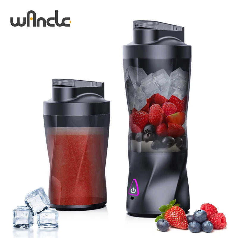 Powerful 700ML Electric Portable Juicer - USB Rechargeable Smoothie Blender for Fresh Shakes and Outdoor Mixing