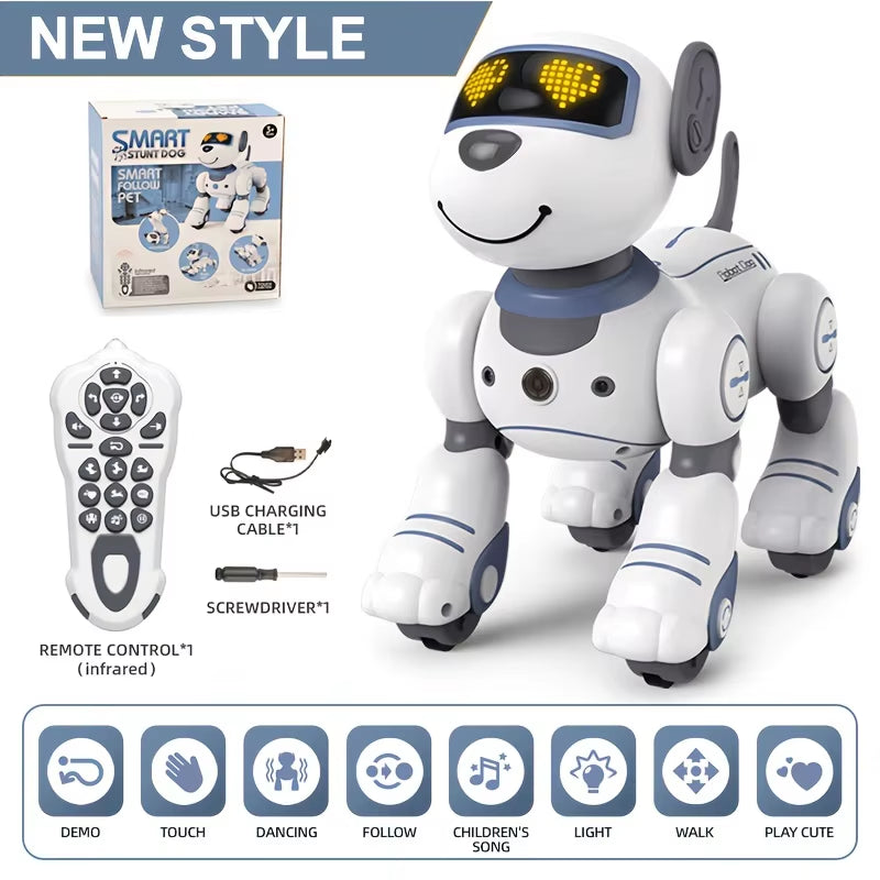 Meet Your New Best Friend: The Intelligent Remote Control Robot Dog - Sing, Dance, and Play! Perfect Interactive Stunt Music Toy for Kids Ages 3 to 6