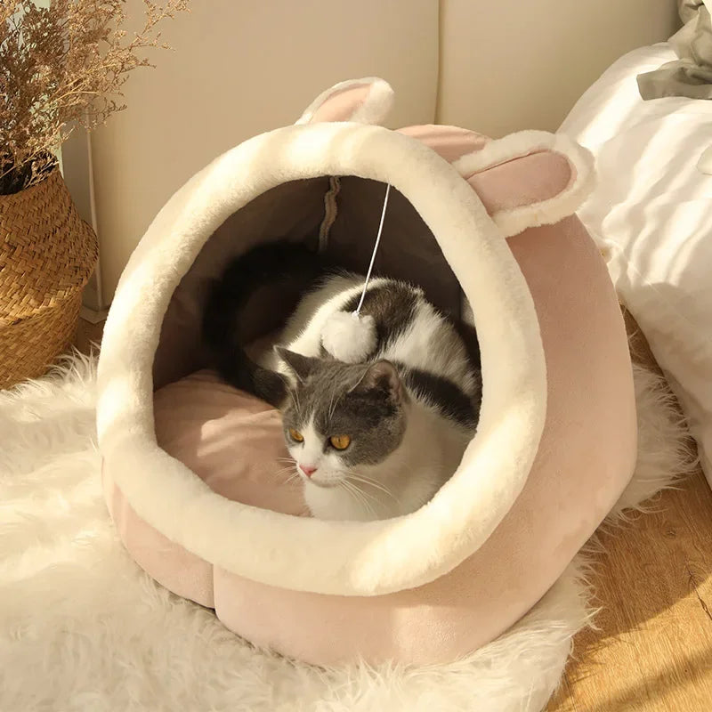 Cozy Cat Lounger Cushions - Washable, Soft, and Warm Pet Beds for Cats and Small Dogs