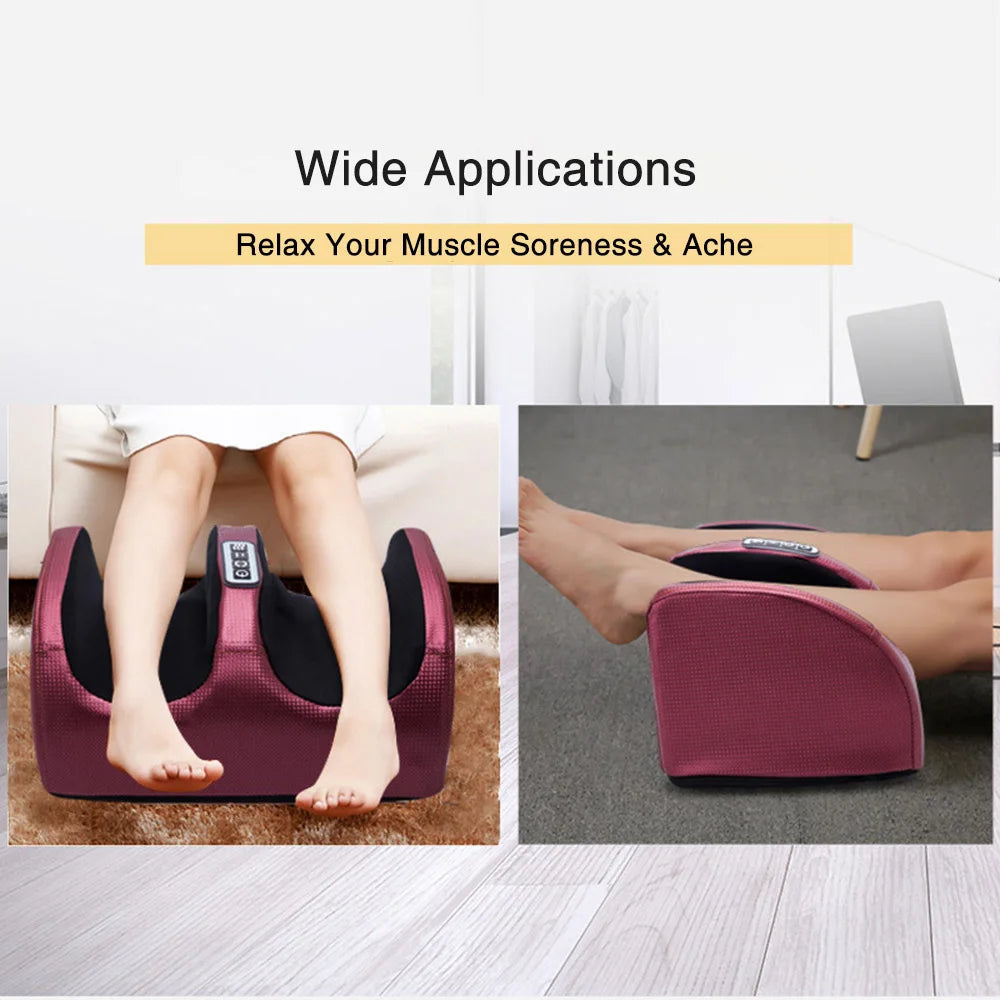 Revitalize Your Feet with the Electric Foot Massager - Heating Therapy, Shiatsu Kneading, and Pain Relief Spa Machine