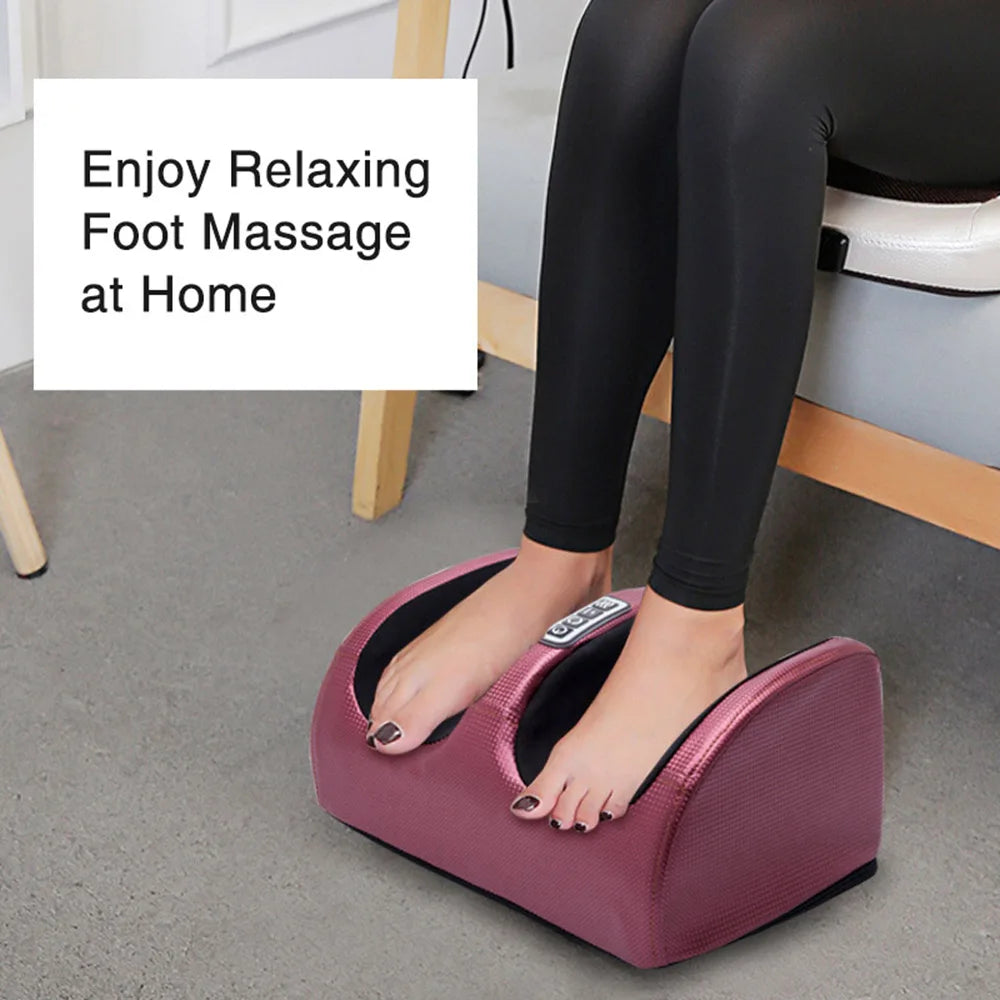 Revitalize Your Feet with the Electric Foot Massager - Heating Therapy, Shiatsu Kneading, and Pain Relief Spa Machine