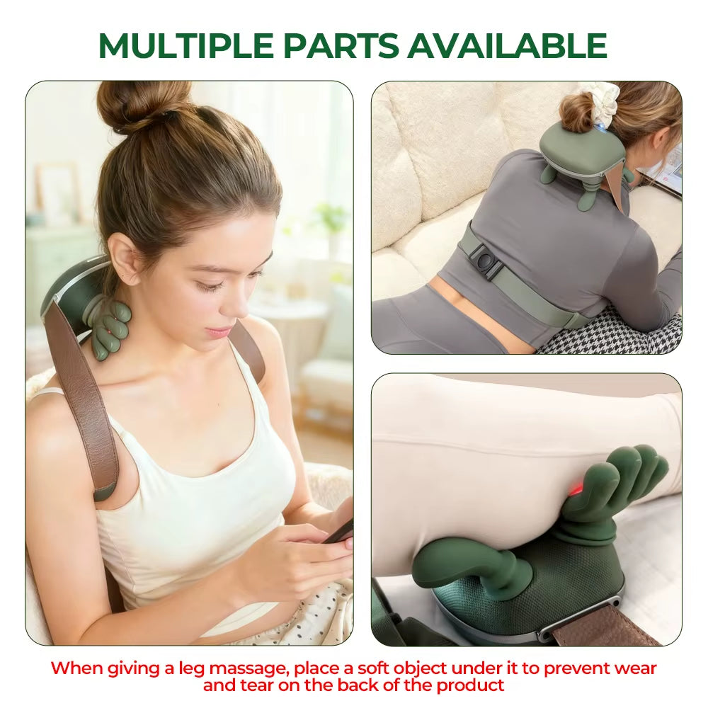 Revitalize Your Relaxation with the Bionic Finger Neck & Shoulder Massager - Wireless Cervical Trapezius Kneading Shawl with Brushless Motor