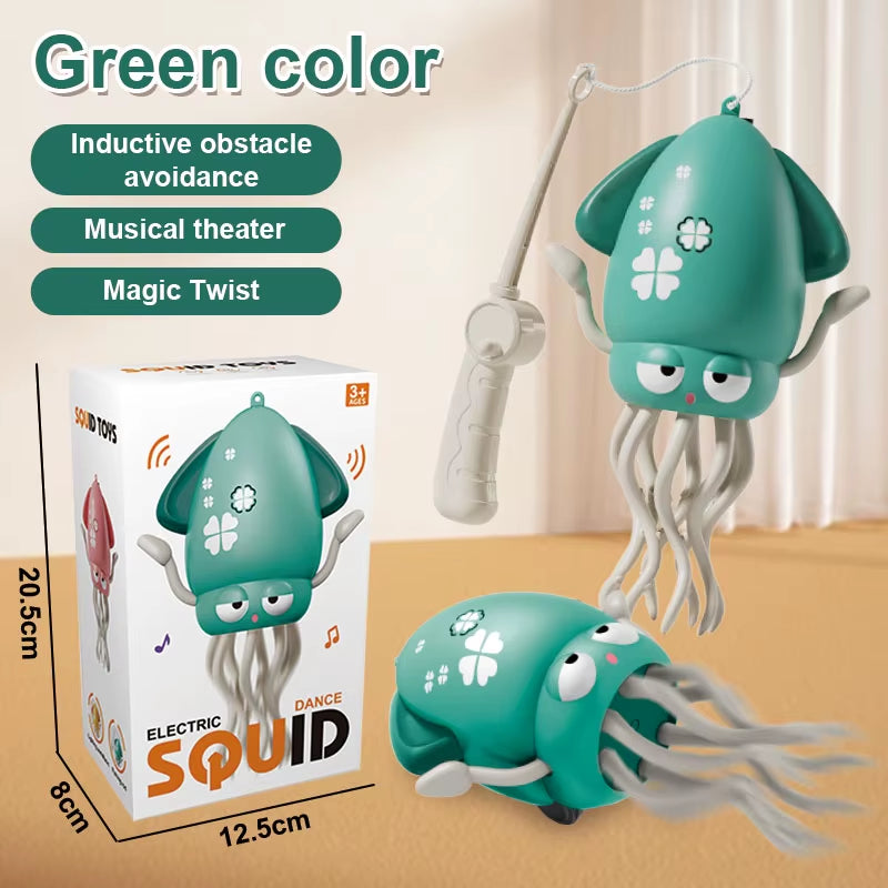 Get Ready for Fun with the 1Pc Funny Dancing Octopus Toy - Auto-Sensing, Music & Light Electronic Pet Perfect for Kids!