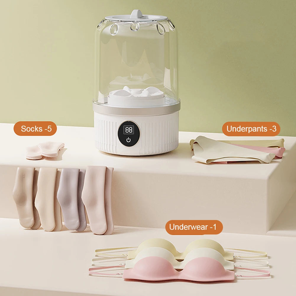 Revolutionary Cordless Mini Washing Machine: The Ultimate Portable Washer for Baby Clothes & Travel