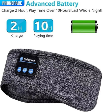 Experience Ultimate Comfort with Bluetooth Sports Sleeping Headband - Wireless Music Headset for Relaxation and Active Lifestyle