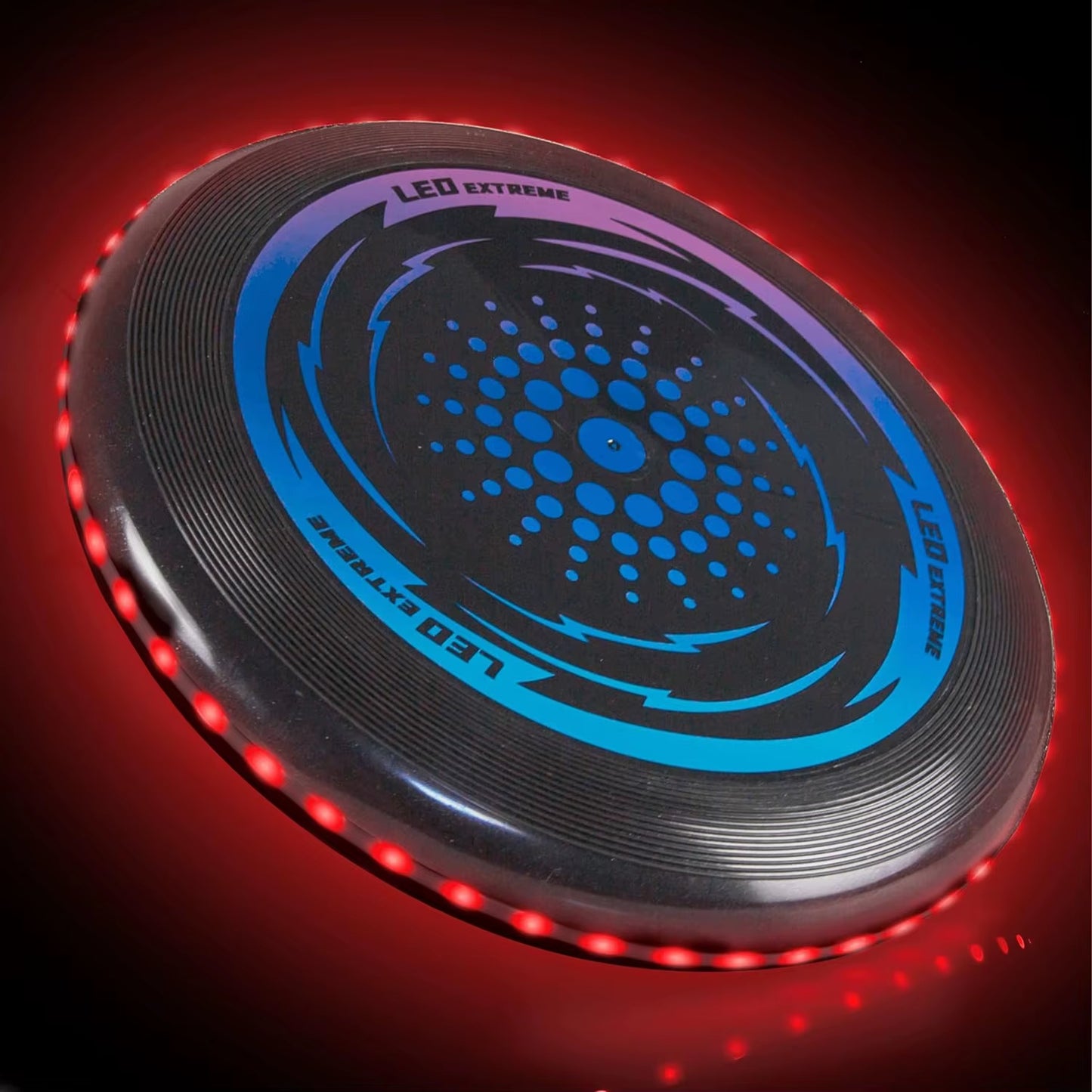 Illuminate Your Playtime with the 1PC LED Flying Disc - 49 LED Luminous Stress-Relief Toy for Outdoor Fun!