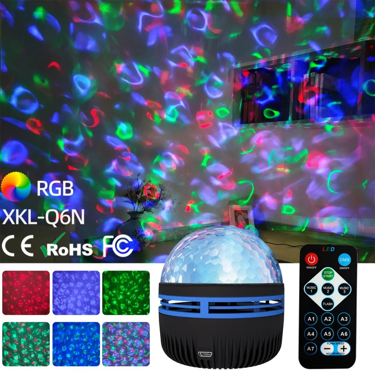 Experience the Wonders of the Universe with Our USB Galaxy Projector Aurora Night Light – 360° Rotating Colorful LED Nightlights with Remote Control for Ultimate Home Theater Ambiance