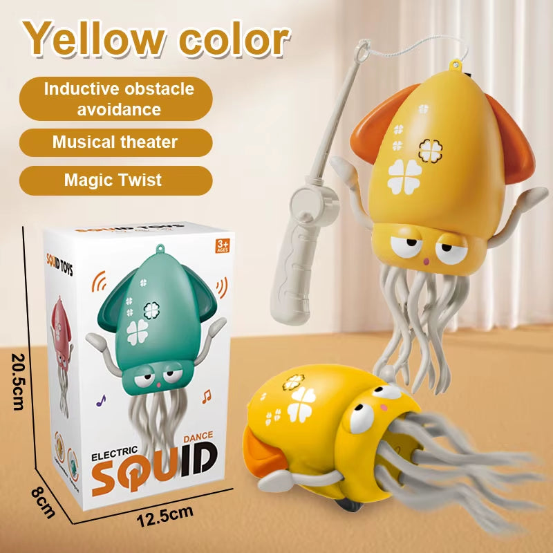 Get Ready for Fun with the 1Pc Funny Dancing Octopus Toy - Auto-Sensing, Music & Light Electronic Pet Perfect for Kids!