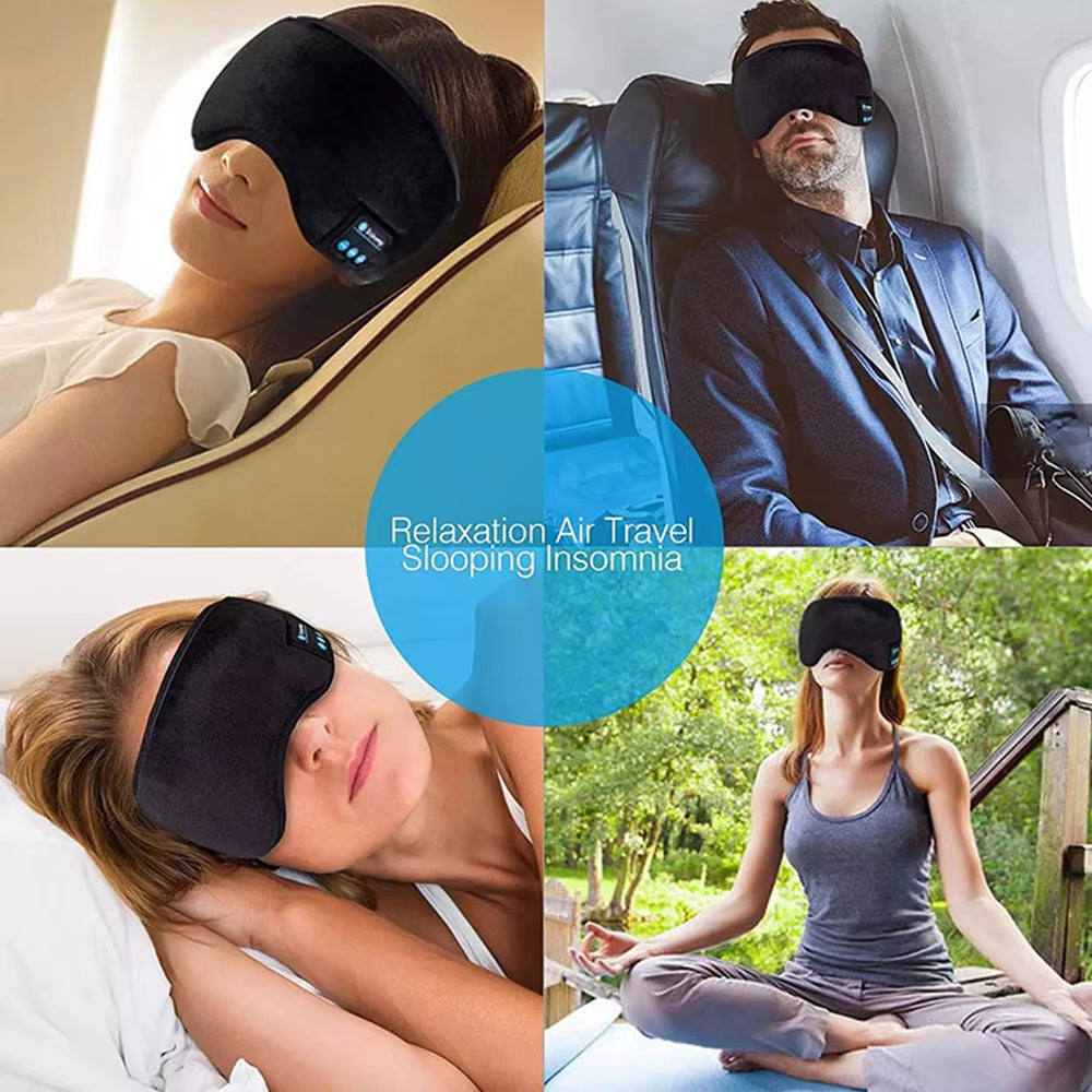 Experience Comfort and Sound: Fone Bluetooth Sports Headband with Eye Mask for Ultimate Relaxation and Music Enjoyment