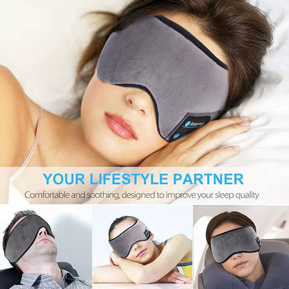 Experience Comfort and Sound: Fone Bluetooth Sports Headband with Eye Mask for Ultimate Relaxation and Music Enjoyment