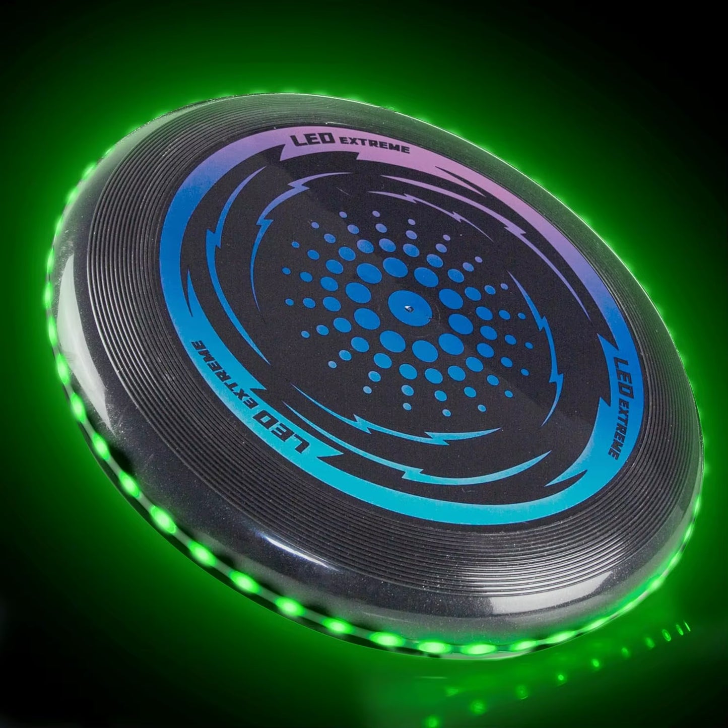 Illuminate Your Playtime with the 1PC LED Flying Disc - 49 LED Luminous Stress-Relief Toy for Outdoor Fun!