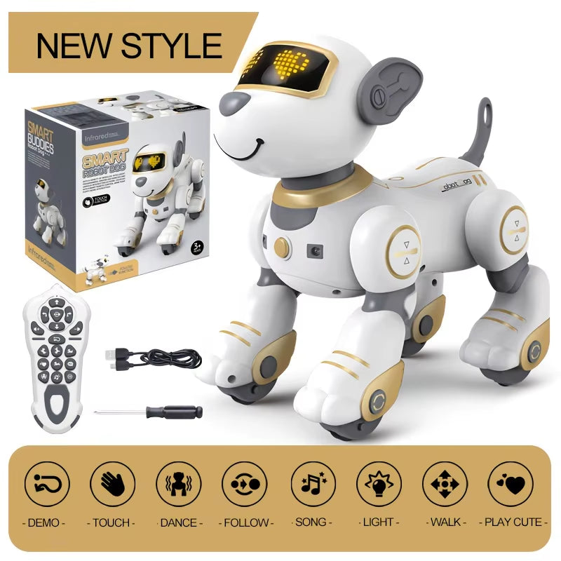Meet Your New Best Friend: The Intelligent Remote Control Robot Dog - Sing, Dance, and Play! Perfect Interactive Stunt Music Toy for Kids Ages 3 to 6