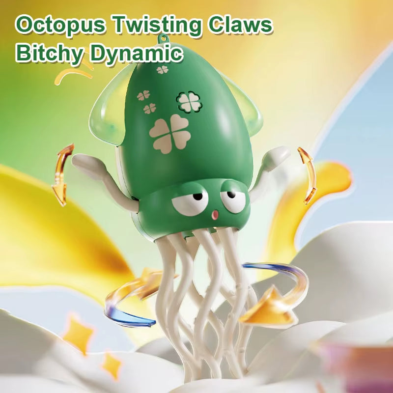 Get Ready for Fun with the 1Pc Funny Dancing Octopus Toy - Auto-Sensing, Music & Light Electronic Pet Perfect for Kids!