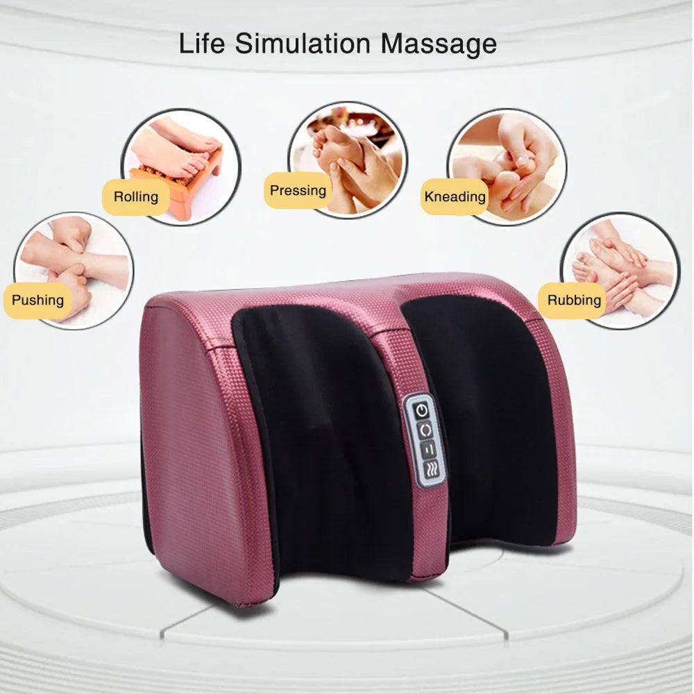 Revitalize Your Feet with the Electric Foot Massager - Heating Therapy, Shiatsu Kneading, and Pain Relief Spa Machine