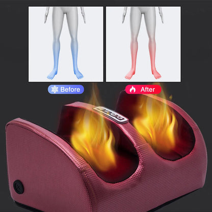 Revitalize Your Feet with the Electric Foot Massager - Heating Therapy, Shiatsu Kneading, and Pain Relief Spa Machine