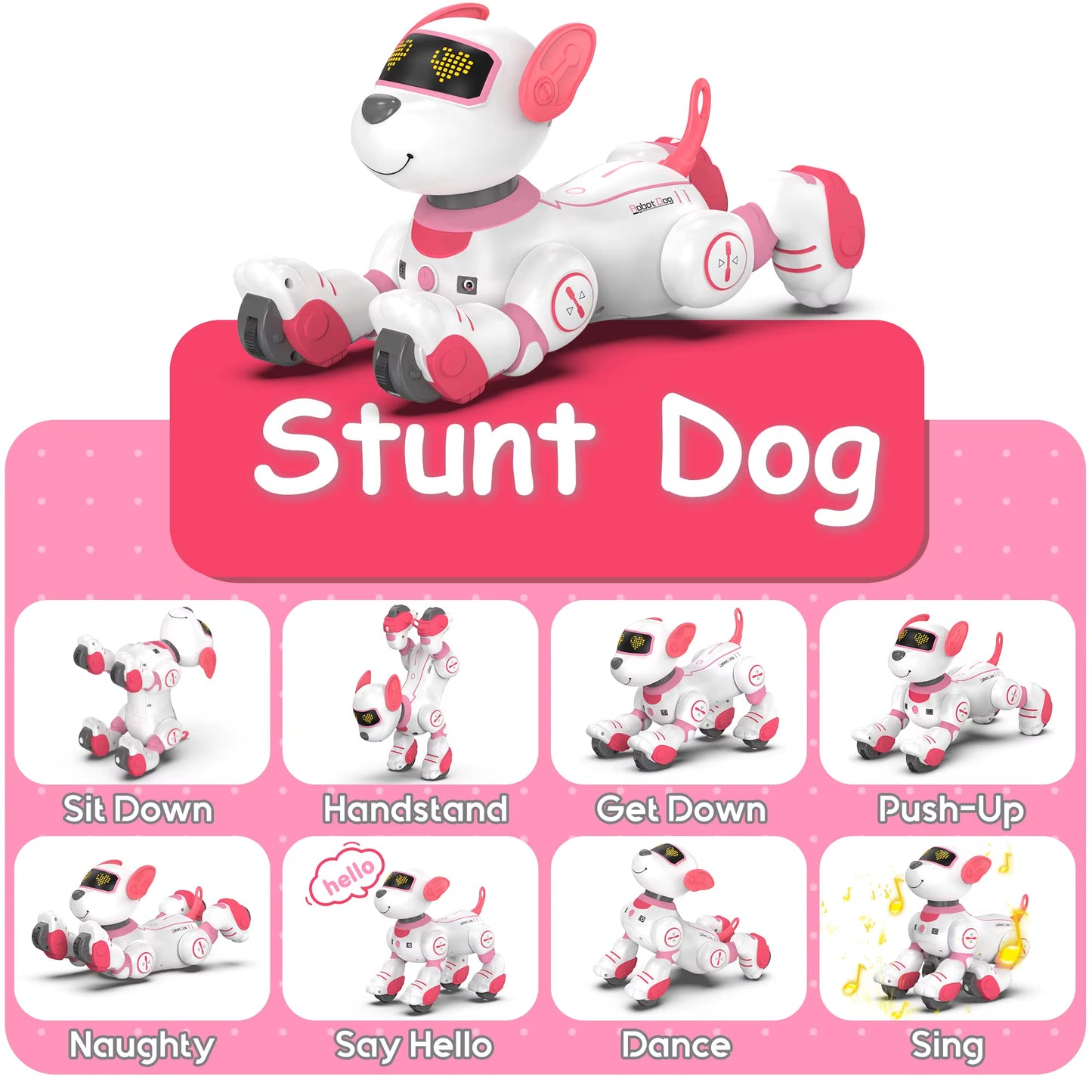 Meet Your New Best Friend: The Intelligent Remote Control Robot Dog - Sing, Dance, and Play! Perfect Interactive Stunt Music Toy for Kids Ages 3 to 6