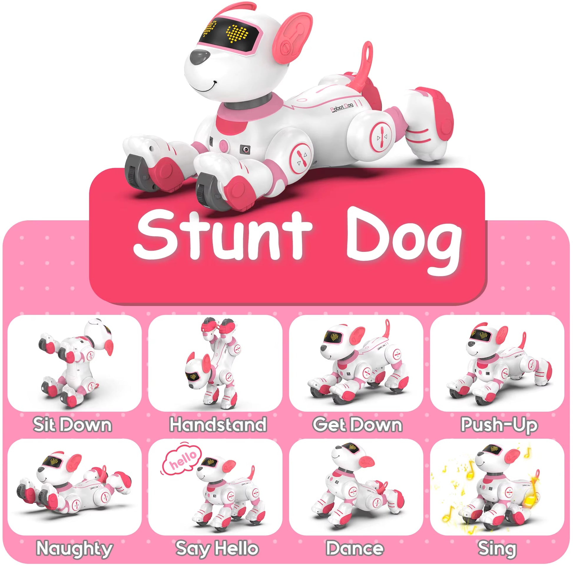 Meet Your New Best Friend: The Intelligent Remote Control Robot Dog - Sing, Dance, and Play! Perfect Interactive Stunt Music Toy for Kids Ages 3 to 6